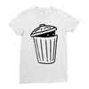 garbage ghost Ladies Fitted T-Shirt