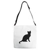 cat black had Adjustable Strap Totes