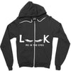 Look Me in The Eyes Zipper Hoodie