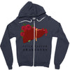 liver cancer awareness Zipper Hoodie
