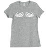 skeleton hands halloween funny Ladies Fitted T-Shirt