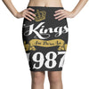kings are born in 1987 Pencil Skirts
