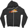 top bun Zipper Hoodie