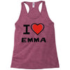 i love emma Racerback Tank