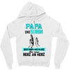 papa und sohn Zipper Hoodie