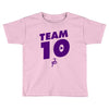 team 10 purple Toddler T-shirt