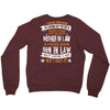 Super Cool Mother In Law Of A Freaking Awesome Son In Law Crewneck Sweatshirt