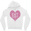 pink heart eat dirt ! t shirt   heart eat dirt graphic Zipper Hoodie