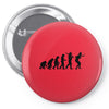 evolution of table tennis or ping pong mens black t shirt top Pin-back button