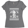 christmas saiyan prince Women's Triblend Scoop T-shirt