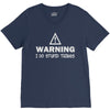 warning i do stupid things V-Neck Tee