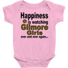 happiness is watching gilmore girls Baby Bodysuit