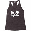 the dogfather  nerd retro der pate godfather fun Racerback Tank