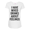 mixed drinks about feelings Maternity Scoop Neck T-shirt