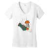 the falling italian Women's V-Neck T-Shirt