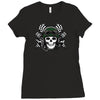 skull racer Ladies Fitted T-Shirt