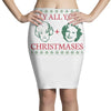 golden christmas Pencil Skirts
