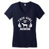 This Girl Loves Her Dalmatian Women's V-Neck T-Shirt