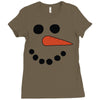 frosty snowman Ladies Fitted T-Shirt
