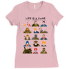 life is a game Ladies Fitted T-Shirt