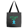 lets get baked Tote Bags
