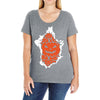 halloween pumpkins burst Ladies Curvy T-Shirt
