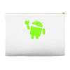 android eats apple Accessory Pouches