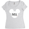 Mr. and Mrs. Matching Women's Triblend Scoop T-shirt
