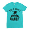 This Is What A Badass Daddy Looks Like Ladies Fitted T-Shirt