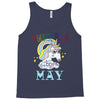 unicorns are born in may cute unicorn Tank Top