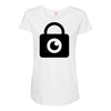 padlock eye Maternity Scoop Neck T-shirt