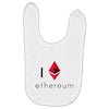 I Love Ethereum Baby Bibs