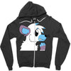 arctic fox adopt Zipper Hoodie
