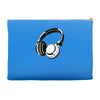 headphones black humor Accessory Pouches