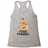 pizza lover's food pyramid Racerback Tank