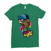 up all night cat Ladies Fitted T-Shirt