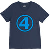 number 4 V-Neck Tee