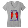 my dad is my angel Women's V-Neck T-Shirt