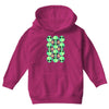 sad alien and daisy nineties grunge pattern Youth Hoodie