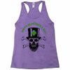 happy saint patrick day skull Racerback Tank