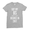 bs degree funny graduation Ladies Fitted T-Shirt