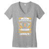 Never Underestimate the Strength of a Childhood Cancer Warrior Women's V-Neck T-Shirt