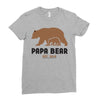 Papa Bear Ladies Fitted T-Shirt