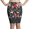 boxer christmas Pencil Skirts
