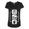 v2 eat sleep computer mouse Maternity Scoop Neck T-shirt
