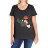 the falling italian Ladies Curvy T-Shirt