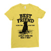 Best Friend Golden Ladies Fitted T-Shirt