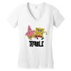 Trouble Women's V-Neck T-Shirt