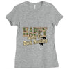 happy when duck hunting Ladies Fitted T-Shirt