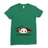 November Peeking Out Baby Boy Ladies Fitted T-Shirt